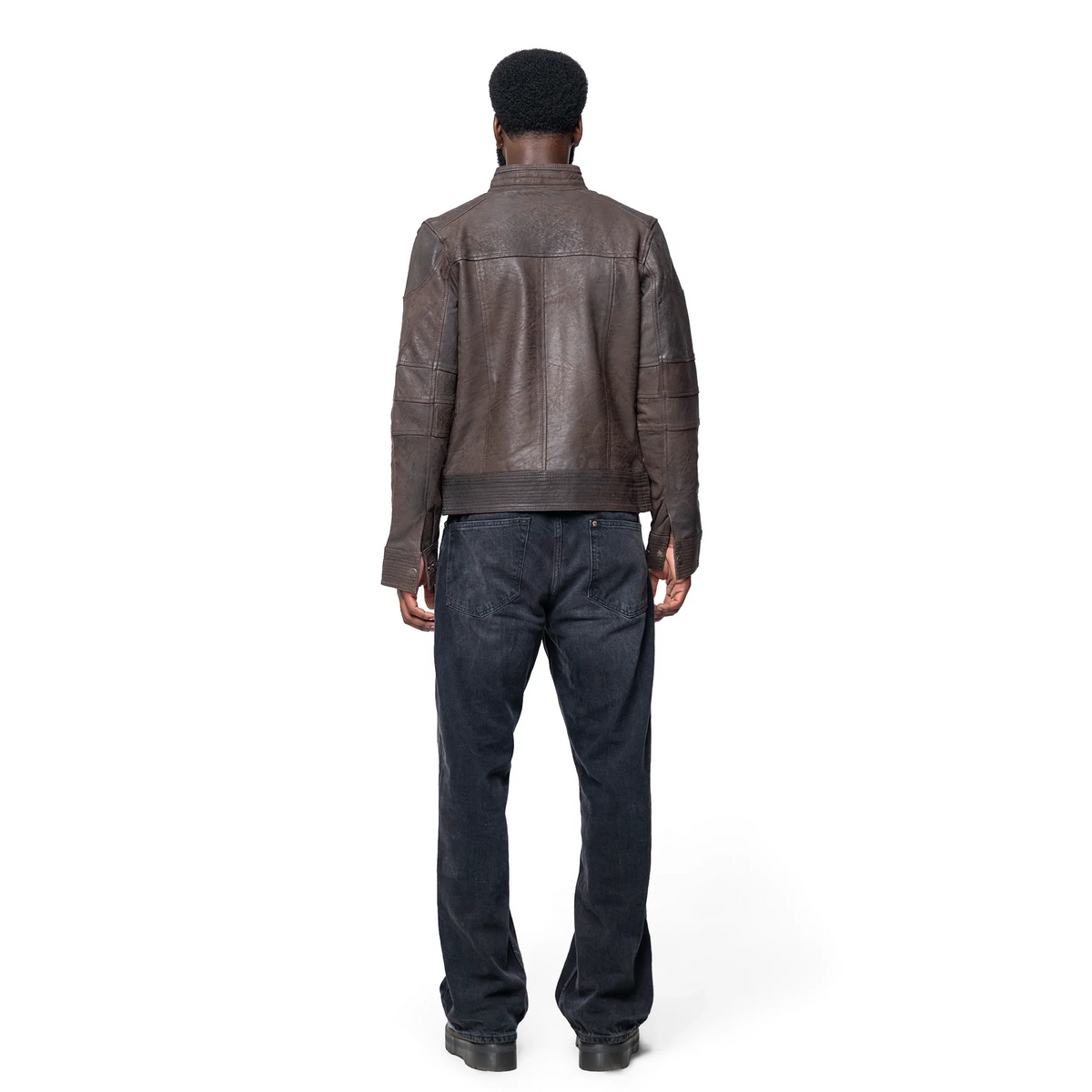 Classic Brown Suede Leather Jacket