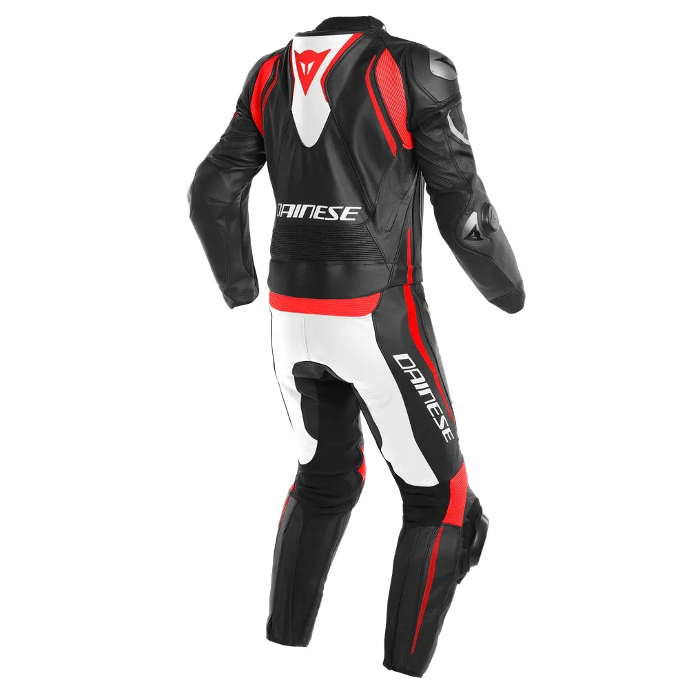 Laguna Seca Men Motorcycle Racing 2 PC Black Leather Suit