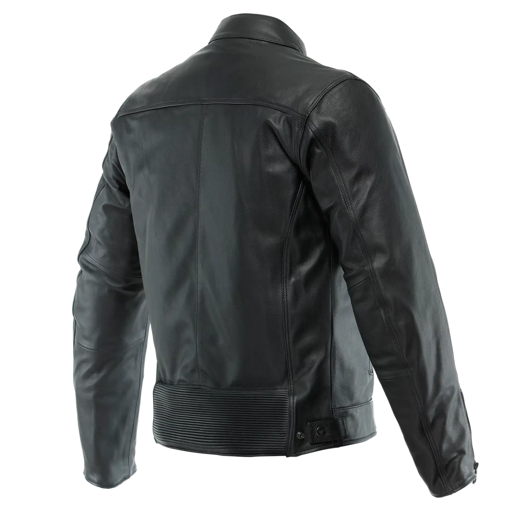Dainese Zaurax Black Leather Motorcycle Jacket