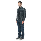 Dainese Zaurax Black Leather Motorcycle Jacket