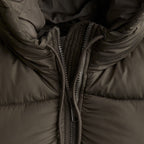 Dark Khaki Puffer Jacket Women