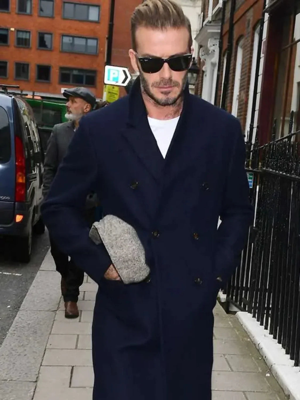 David Beckham LFW Show Trench Coat