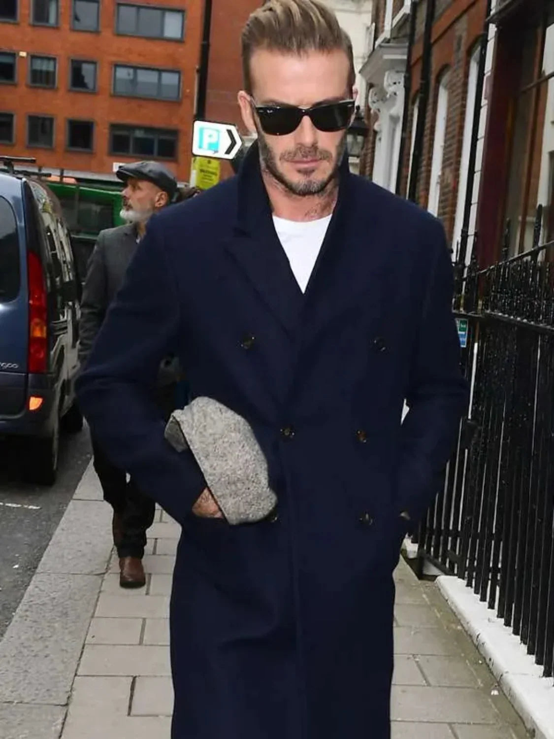 David Beckham LFW Show Trench Coat