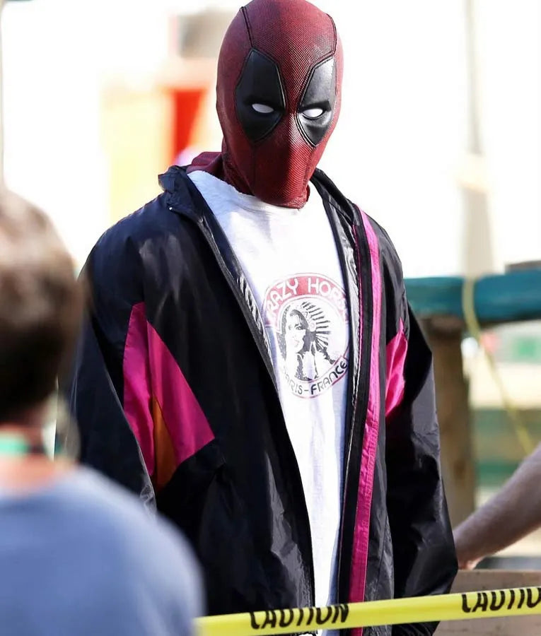 Ryan Renolds Deadpool and Wolverine Satin Bomber Jacket
