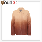 Dégradé leather shirt