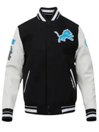 Detroit Lions Classic Rib Football Men Varsity Jacket