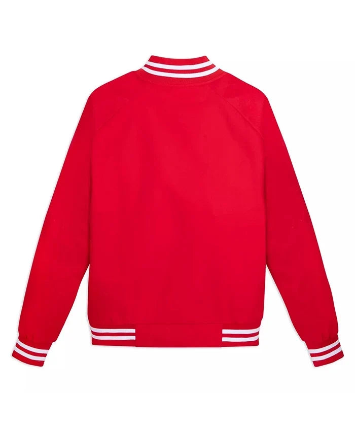 Disney World Mickey Mouse Red Varsity Jacket