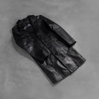 Don Long Black Leather Coat