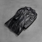 Don Long Black Leather Coat