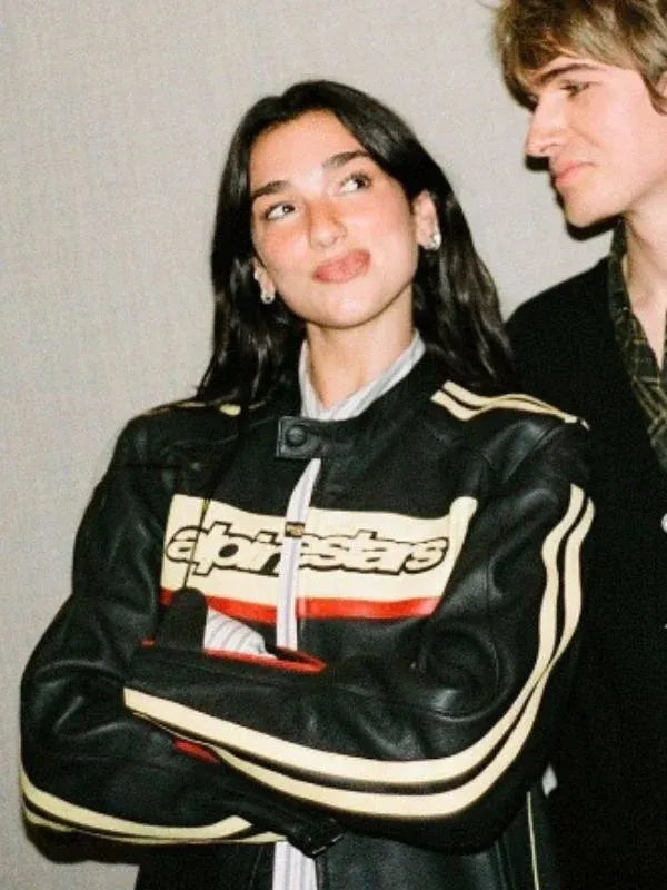 Alpinestars Dua Lipa Dyno V2 Black Leather Jacket