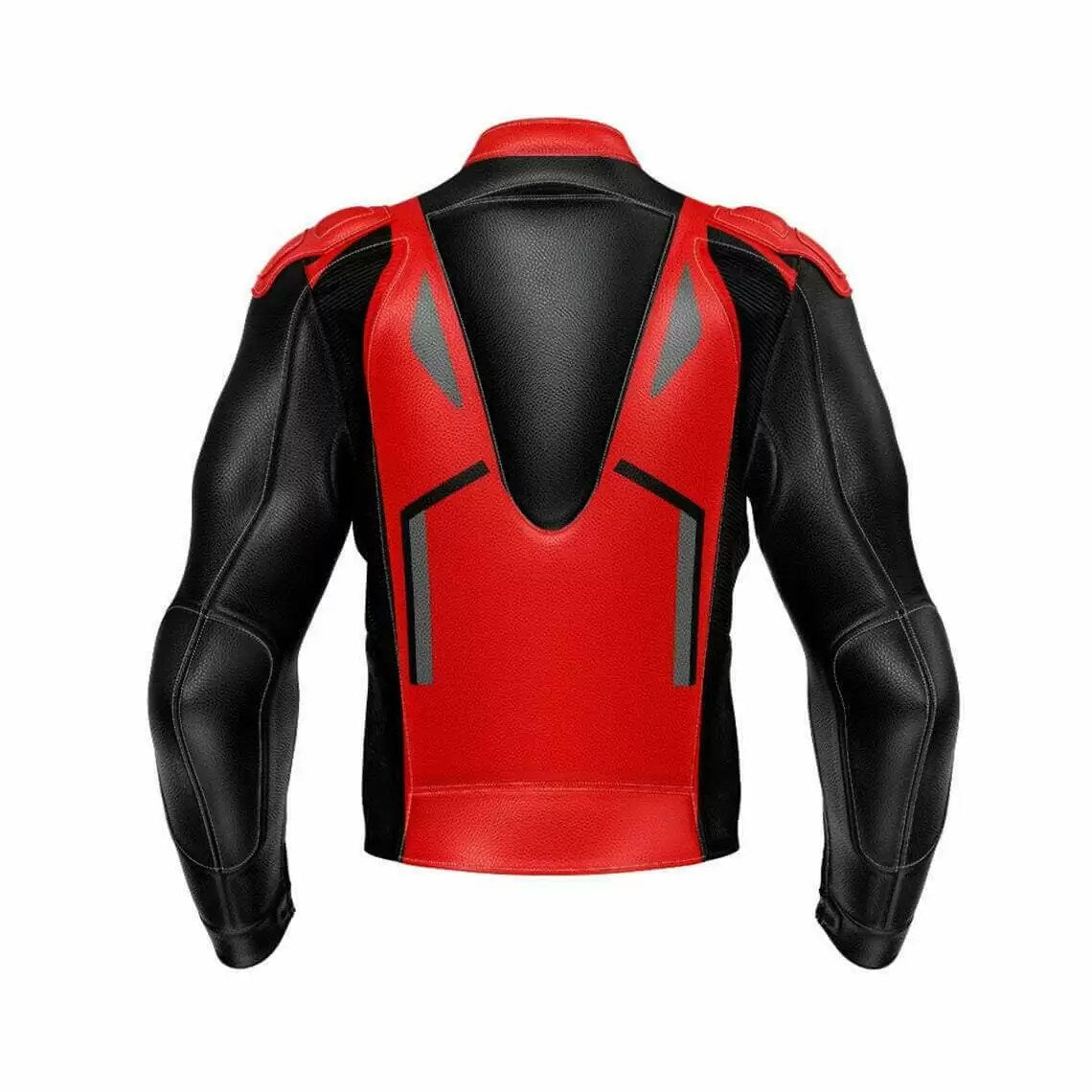 DUCATI CORSE BLACK MOTORCYCLE LEATHER RACING JACKET