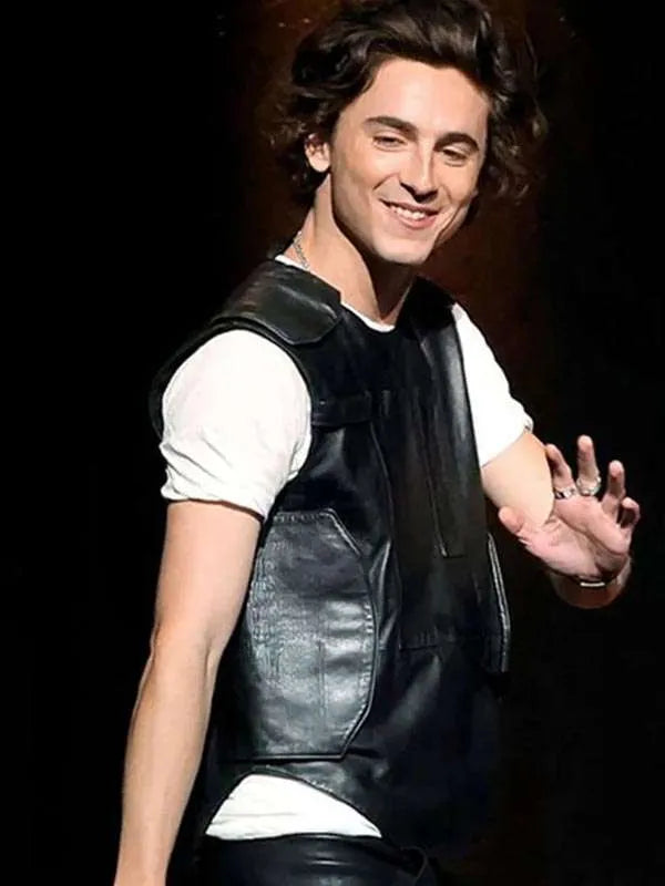 Dune 2 Timothée Chalamet Leather Vest
