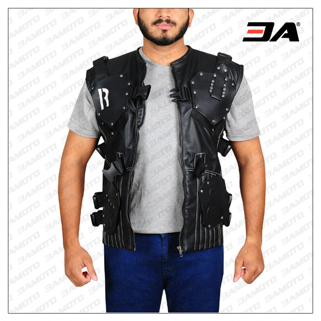 Commando Black Leather Vest