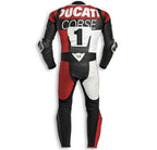 DUCATI CORSE RED MOTORCYCLE LEATHER RACING SUIT