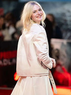 Elle Fanning Predator Badlands 2025 Leather Jacket