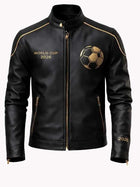 FIFA World Cup 2026 Black Leather Jacket