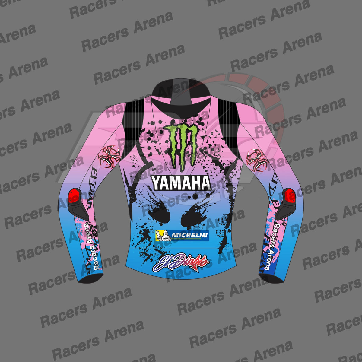 Fabio Quartararo Yamaha FrenchGP 2024 Motorcycle Leather Race Jacket
