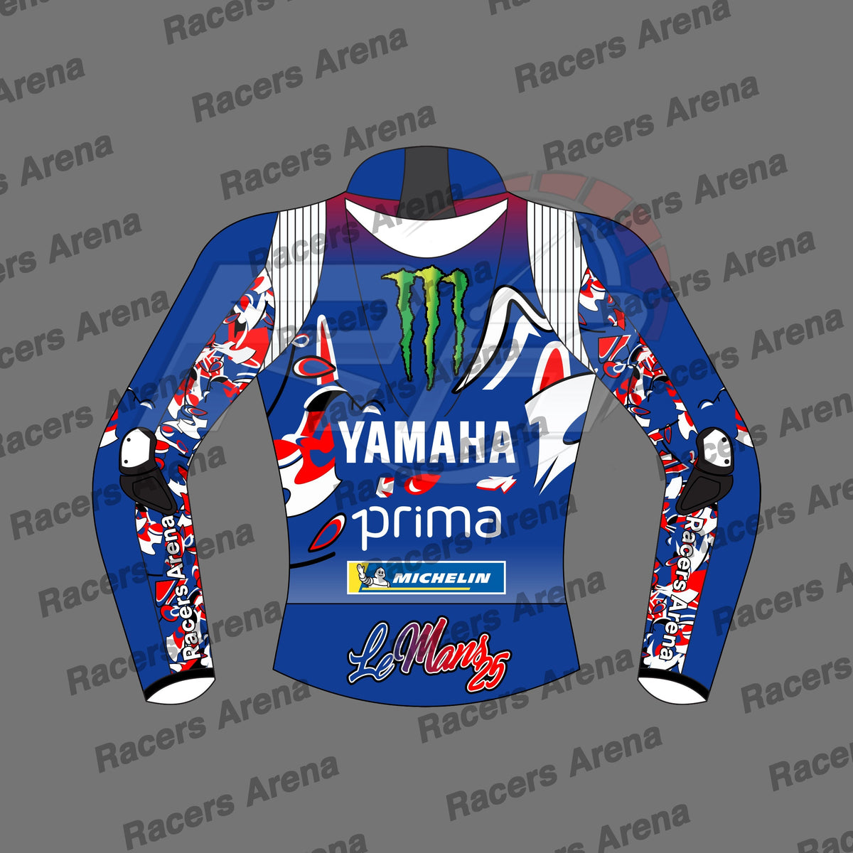 Fabio Quartararo MotoGp 2025 Yahama Motorcycle Leather Race Jacket