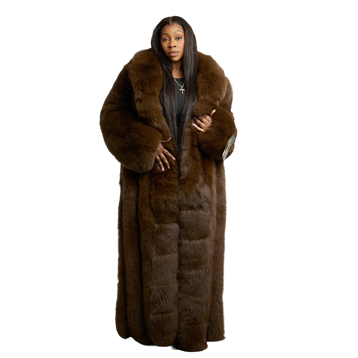 Women's Full Length Full Skin Fox Coat