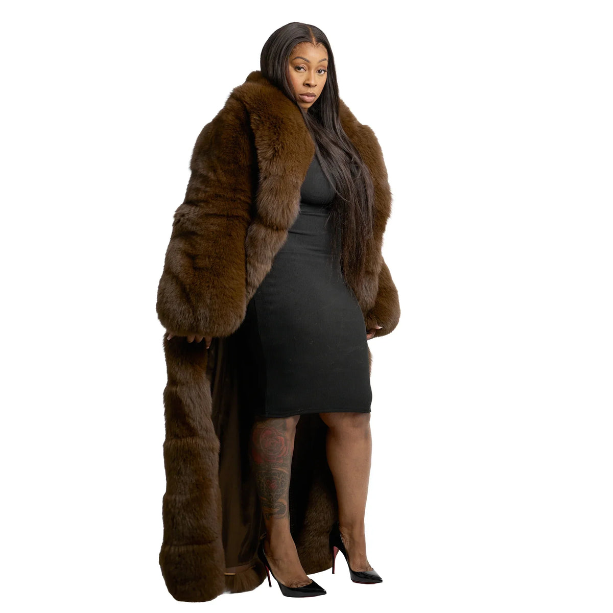 Full Length Full Skin Fox Coat