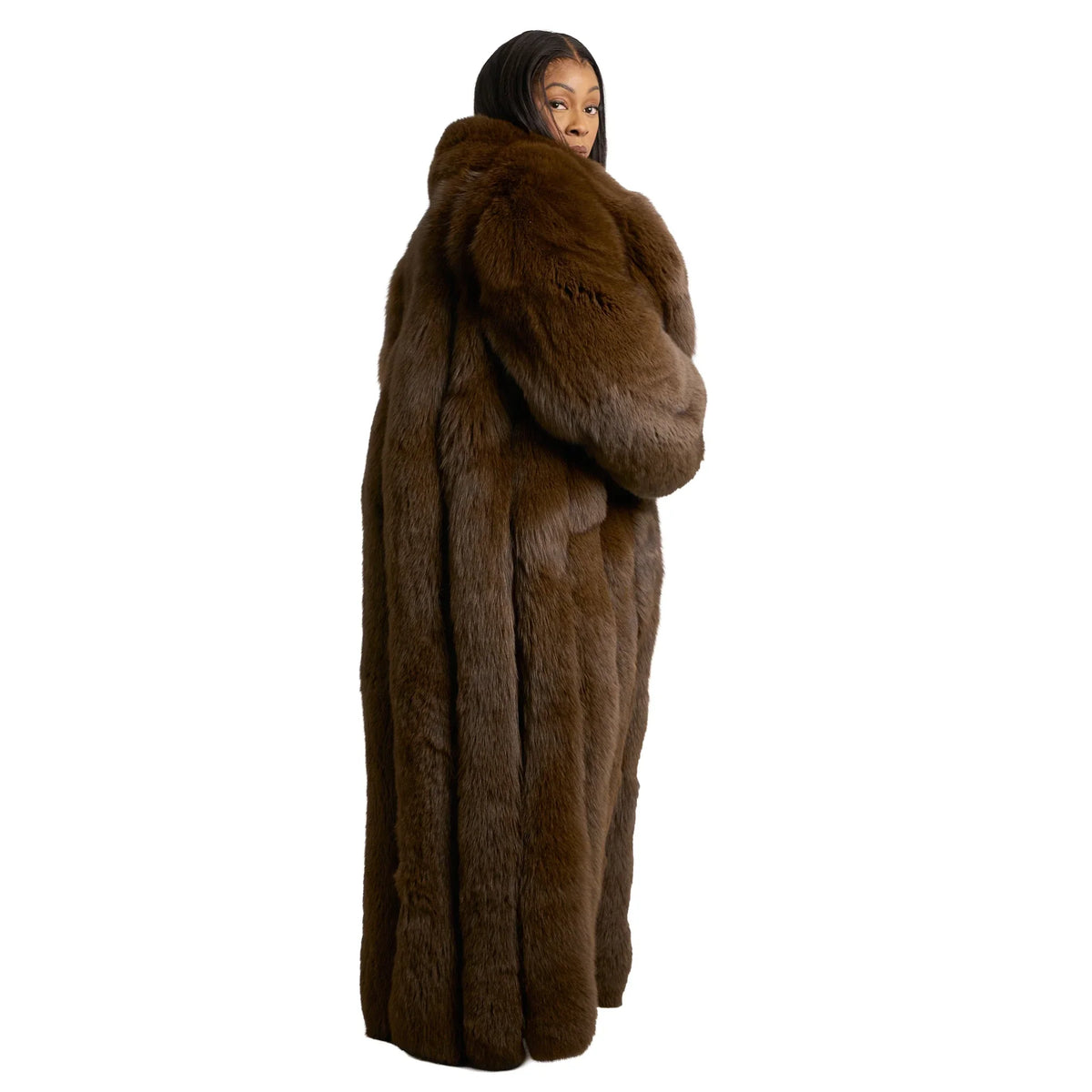 Women's Full Length Full Skin Fox Coat
