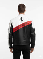 Ferrari Racing F1 Streetwear Leather Jacket