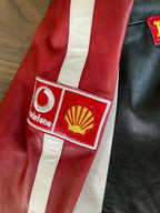 Ferrari Racing Formula F1 Motorcycle Streetwear Cowhide Leather Biker Jacket