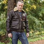 New Bomber Brown G-1 Flight Leather Jacket