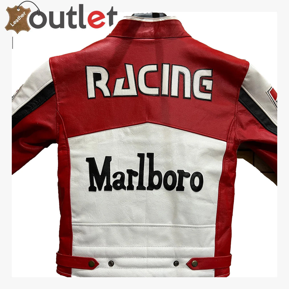 Formula F1 Marlboro Men Motorbike Racing Leather Jacket