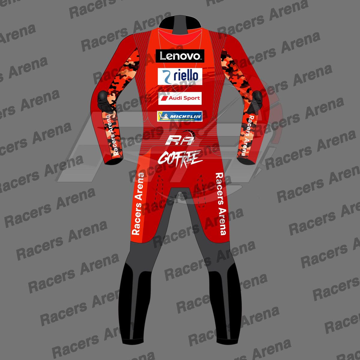 Francesco Bagnaia Motogp Ducati Motorcycle Leather Race Suit 2025