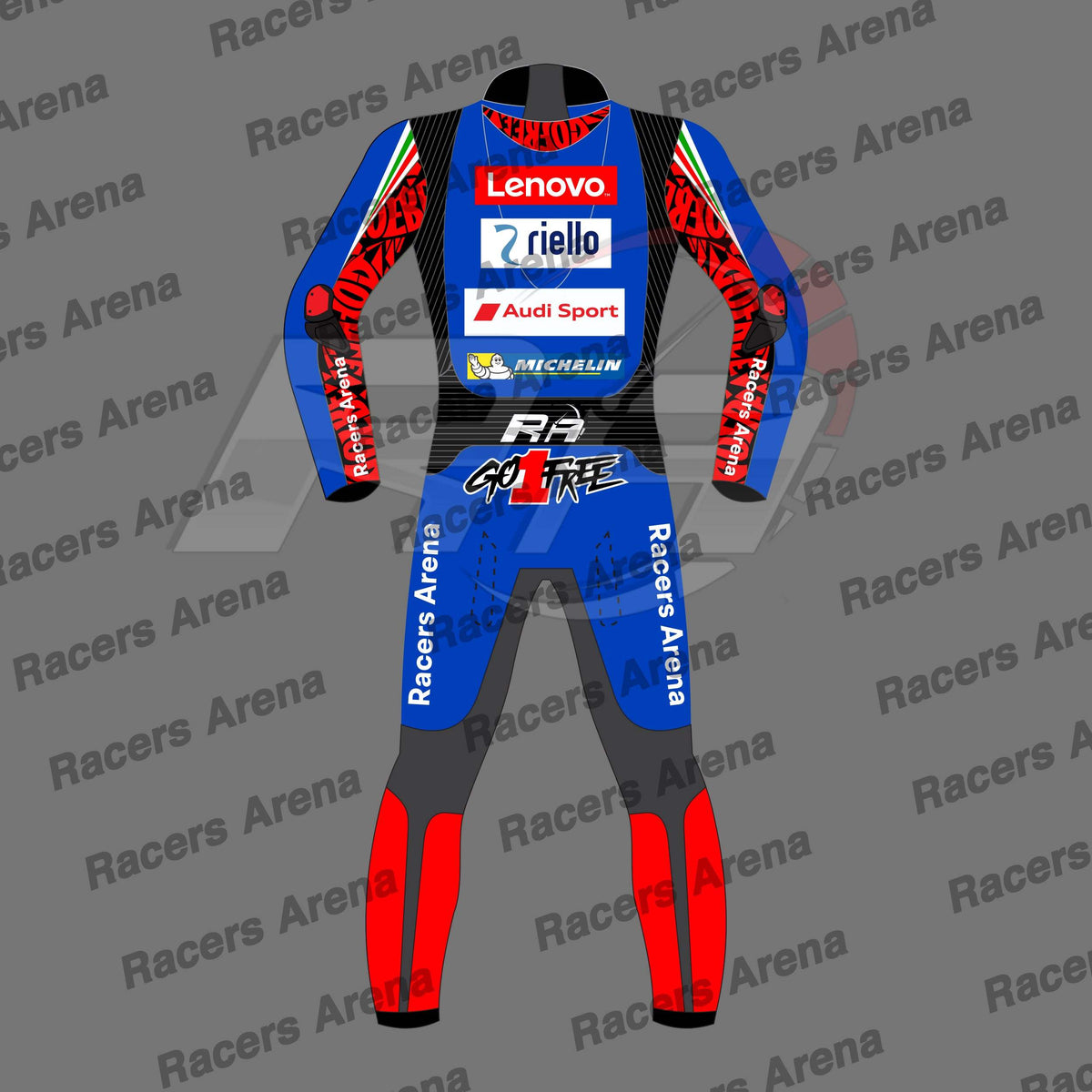 Francesco Bagnaia Blue Ducati 2024 Motorcycle Leathers Racing Suit
