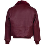 Mens Burgundy G-1 Flight Jacket