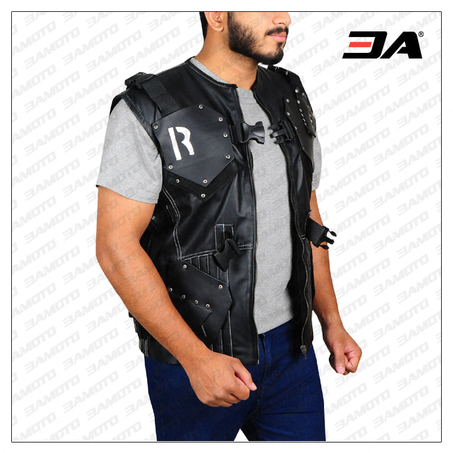 Commando Black Leather Vest