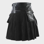 GOTHIC PUNK LEATHER KILT