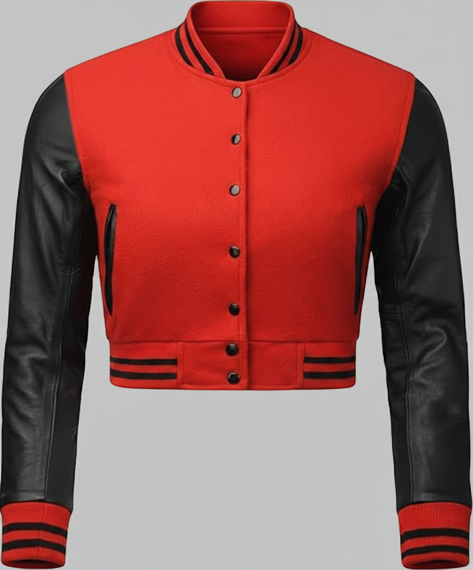 Women’s Red & Black Varsity Jacket