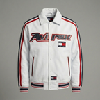 Men’s Real Leather Sport Bomber Jacket – Moto Streetwear Style