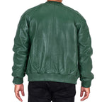 Genuine Lambskin Leather Baseball Varsity Jacket