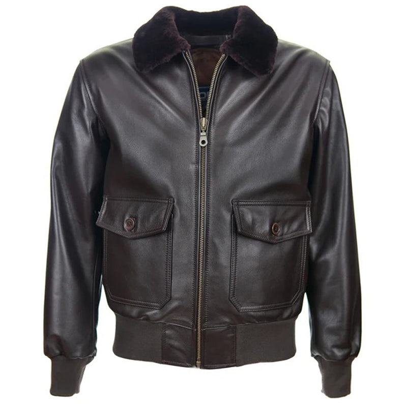 Genuine Leather G1 Navy Flight Jacket For Men