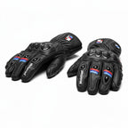 BMW M1000RR leather motorcycle racing gloves