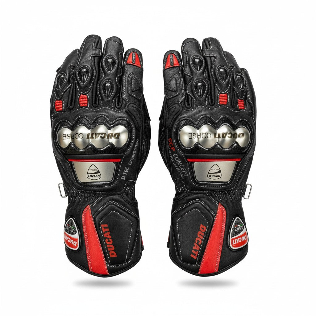 Ducati Corse Racing Motorcycle Gloves