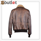 Golden Shiny Leather Bomber Jacket Mens