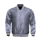 Avanzar All-Grey Satin Varsity Jacket