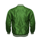 Avanzar All-Green Satin Varsity Jacket