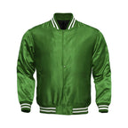Avanzar All-Green Satin Varsity Jacket