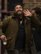 Gerard Butler Greenland Migration 2025 Green Cotton Jacket