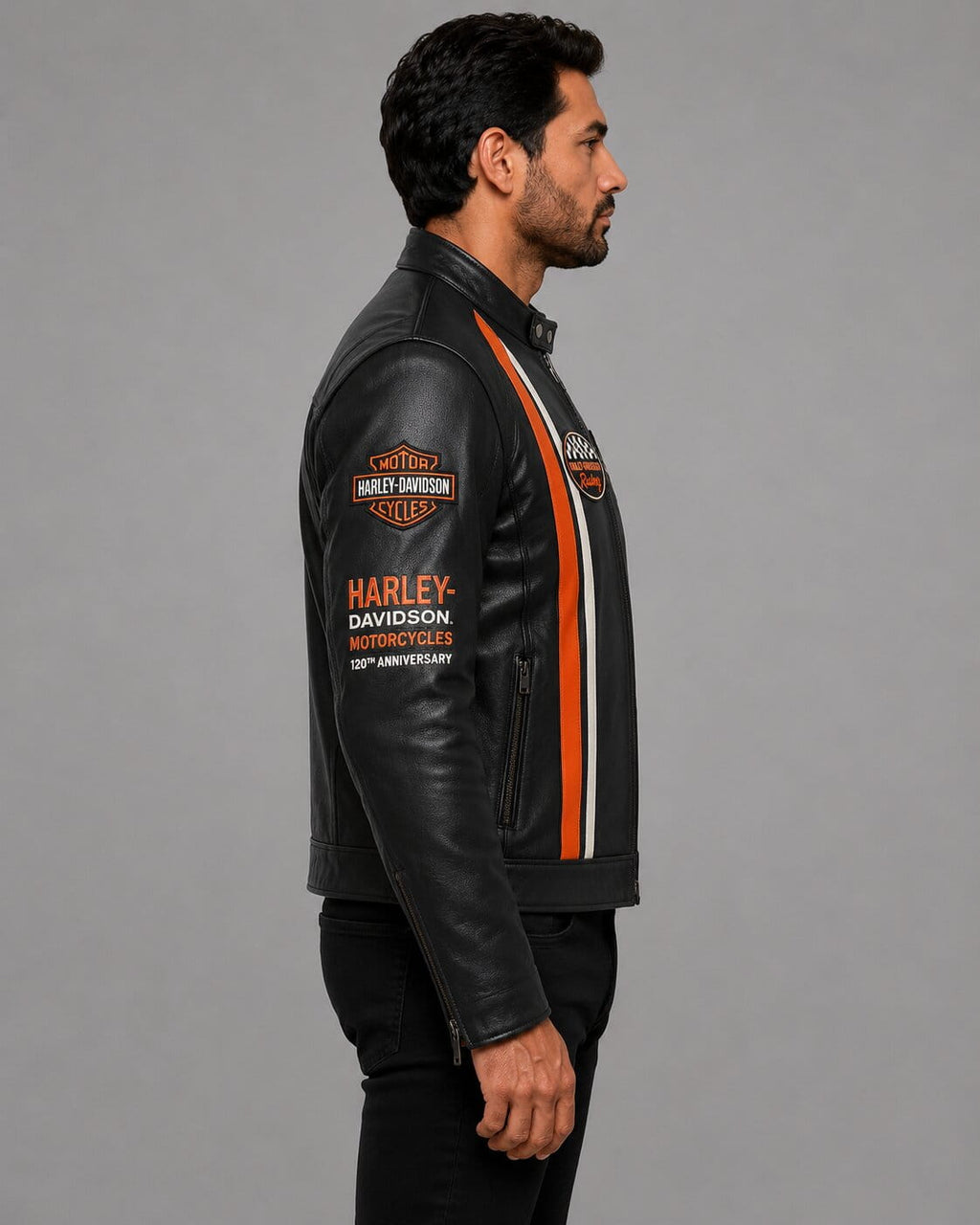 Harley Davidson 120th Anniversary Leather Jacket for Men