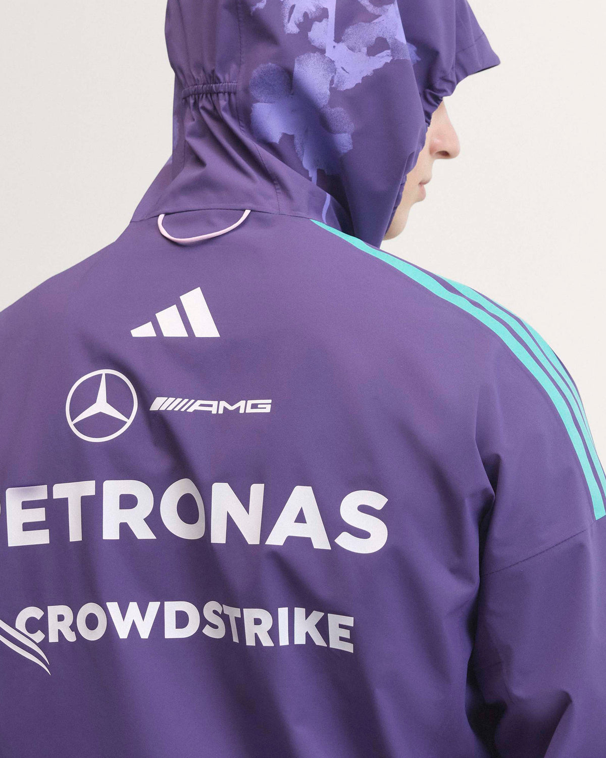 Mens 2026 Vanda Bloom Team Rain Jacket Purple