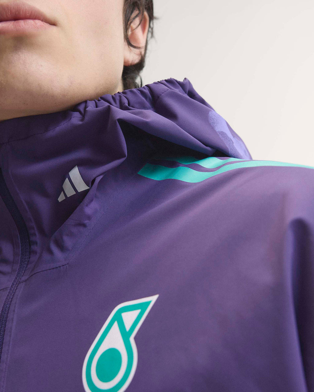 Mens 2026 Vanda Bloom Team Rain Jacket Purple