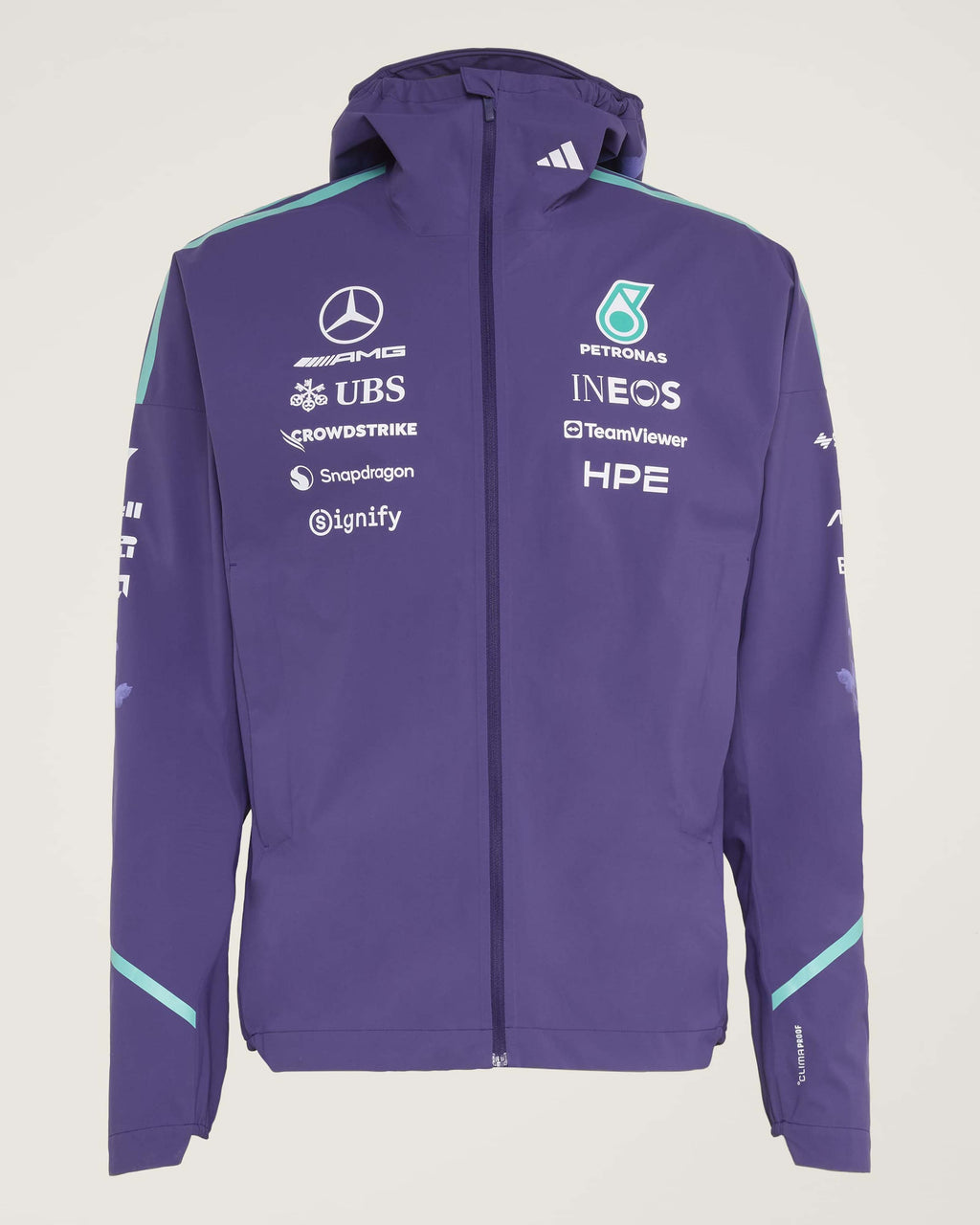 Mens 2026 Vanda Bloom Team Rain Jacket Purple