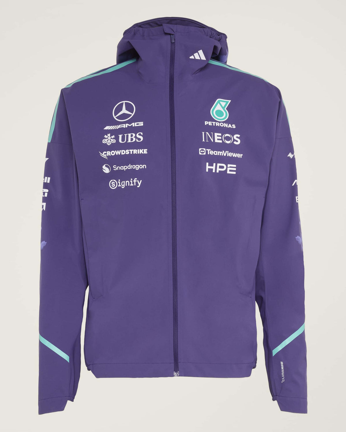 Mens 2026 Vanda Bloom Team Rain Jacket Purple